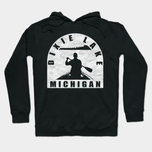 Dixie Lake Canoeing Michigan Hoodie